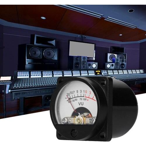 VU Meter 2 Pcs Panel VU Meters Warm Back Light Analog DB Sound Level Indicator Recording Audio Level Amp with Driver Board