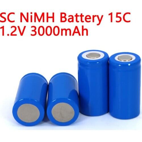 1.2v SC type 3000mAh 21410 Ni-MH Rechargeable battery for Vacuum cleaner Sweeper Drone Electric drill power tool battery
