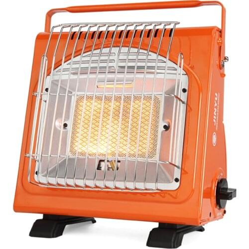 Portable Space Heater Multifunctional Gas Heater Ceramic Heater Adjustable Iron Stove Heater 1.7KW for Camping Tent Picnic