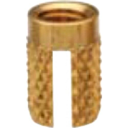 PPB-M3-1/2 M4-1/2 M5-1/2 M6-1/2 256-1/2 440-1/2 632-1/2 832-1/2 0420-1/2 Press-In InsertsThru-Threaded For Plastics