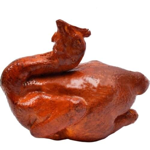 Gresorth 7.5 inch Fake Roast Chicken Lifelike Artificial Salt-baked Chicken Decoration for Home Party Christmas Display