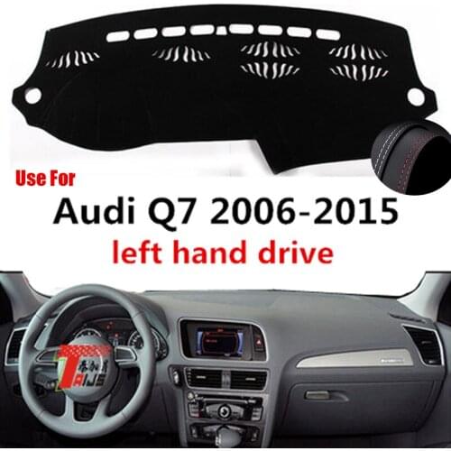 TAIJS Factory Sun Shade protective Leather Car Dashboard Cover For Audi Q7 2006 2007 08 09 10 11 12 13 14 15 Left Hand Drive