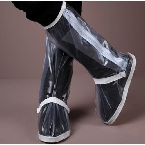An upgraded version of waterproof and reusable outdoor cycling shoe cover, thickened bottom and wear-resistant rain shoe cover