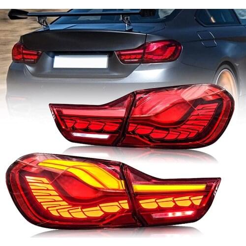 Tail Lights Compatible with BMW GTS F32 F33 F82 F83 2014-2020 Sedan Not for Convertible w/Sequential w/3D Dynamic Animation