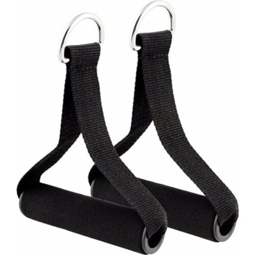 Black 1 Pair Pull Handles Resistance Bands Foam Replacement Fitness Equipment Black For Yoga Exercise Workout Power Bands Gym