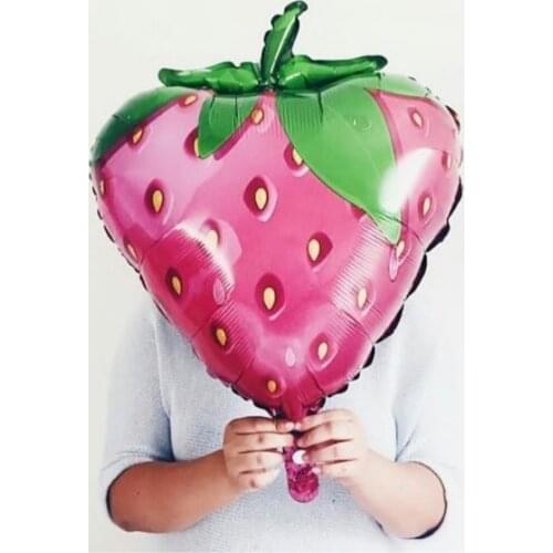 1pc Strawberry Balloons Fruit Aluminium Foil Ballons Happy Birthday Party Decorations Kids And Adult Baby Shower Party Supplies