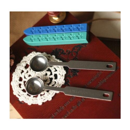 1 Pcs Stainless Steel Spoon for Wax Seal Stamping Crafts Wax Stamp Sealing Wax Spoon