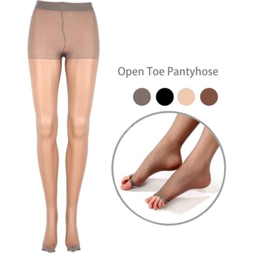 1pc Sexy Fashion Black Grey Nude Coffee Open Toe Pantyhose Sheer Ultra-Thin Tights Pantyhose Stockings rajstopy