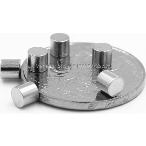 1000pcs Strong Round Dia 4mm x 5mm N35 Rare Earth Neodymium Magnet Art Craft Fridge 4x5mm
