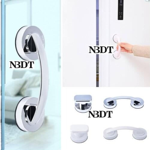 2Pcs/Lot Reusable White Siver ABS Vaccum Suction Cup Pull Knob Tile Glass Marble Fridge Door Toilet Seat Cover