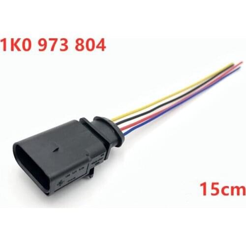 4 Pin Air Intake Pressure Sensor Oxygen Sensor Connector Plug Rear Wiper Motor Housing Wire Cable Pigtail For VW Audi 1K0973804