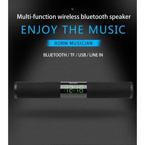 Home portable cinema post Bluetooth Soundbar Home TV speaker wireless remote control alarm clock wireless subwoofer AUX USB