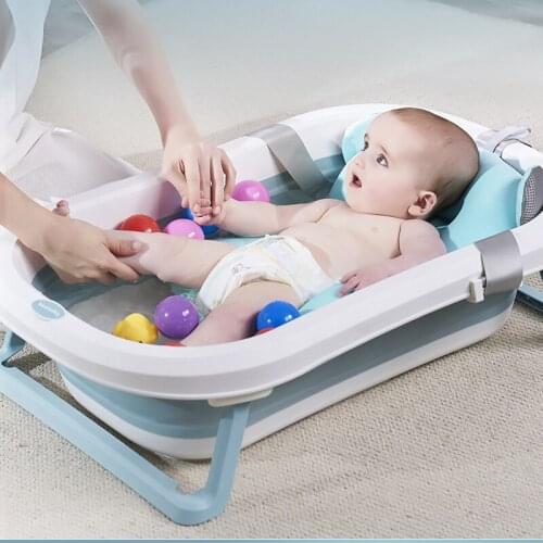 Newborn Baby Eco-friendly PP Folding Bath Tub Baby Swim Tubs Bath Body Washing Portable Folding Children Kids Care Bathtub