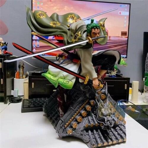 One Piece Roronoa Zoro Kimono Wano Country Statue 1/6 Scale PVC Action Figure Model Toys Collection Anime Figure Toys 50cm