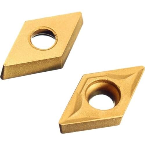 10 Pcs Carbide Metal Knife Insert Lathe Turning Tool DCMT070204 CNC Blade Parts C6UE