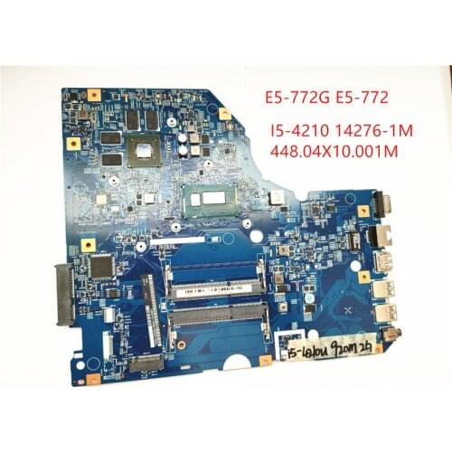 For Acer Aspire E5-772G E5-772 laptop motherboard NBMV811006 SR1EF I5-4210 14276-1M 448.04X10.001M 100% well working
