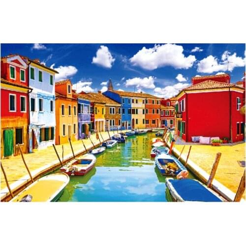 New Puzzles 1000 Pieces Paper Landscape Puzzles Toys for Adults Children Kids Games Educational Toys Burano