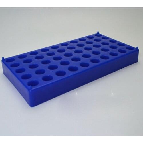 50 Holes Plastic Centrifuge Tube Rack Laboratory Test Tubes Holder Bracket Rack 1.5/2ml Centrifuge Vials Stand Diameter 12mm