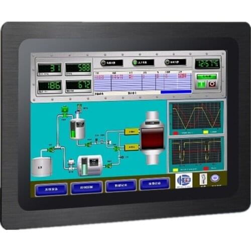 Industrial LCD Monitor, 10.4 inch LCD, Resolution 1024*768, Touchscreen optional, VGA & HDMI & DVI Display Input