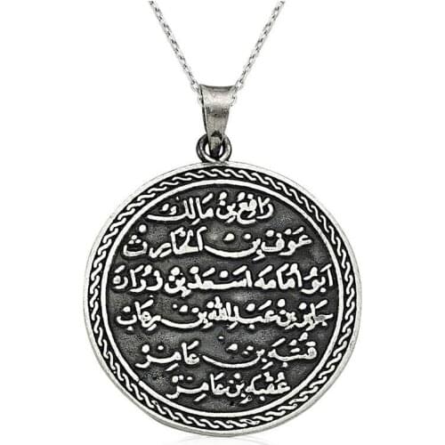 Silverlina Silver Round Kıtmir Prayer Necklace