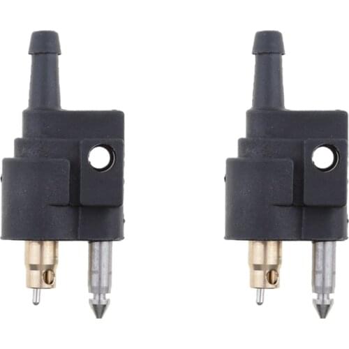 2pcs 1/4 Inch Male Fuel Line Connector Joint Fitting for Yamaha Outboard Mount on Engine
