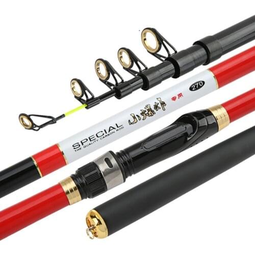 Telescopic Fishing Rod Hand Canne Dual-use Olta Large Guide Ring Rock Fishing Pole 2.1m-3.6m Short Sections Pesca Fishing Tackle