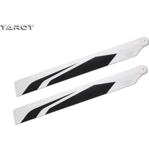 Tarot 550 Helicopter Parts 553MM 3D Carbon Fiber Propeller CF Main Blades TL550104