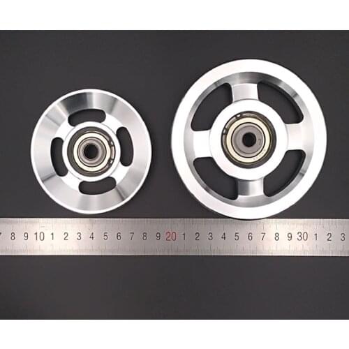 Universal Aluminium Alloy Bearing Pulley Wheel Diameter 88mm&93mm&114mm 3 Size Suitable for Transmission Equipment
