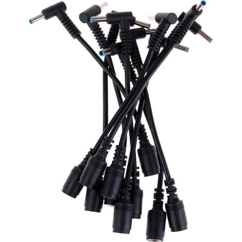 High Quality 7.5*5mm To 4.5*3.0mm DC Power Charger Converter Adapter Right Angle Cable For HP Dell Blue Tips