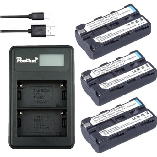 7.2V 3000mAh NP-F550 battery NP F330 np f550 charger for Sony np f570 NP-F330 NP F530 NP-F730 NP-F750 Hi-8 GV-D200 D800 TRV81 S