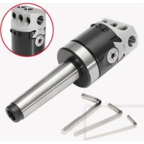 1 PCS F1-50mm Boring Head with MT2-M10 Tool Bar & 3 Hex Keys for CNC machine