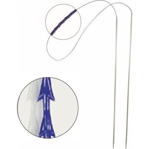 1 pc/bag Professional Cheek Eyebrow Lifting twice needles PDO thread Molding Cones Fish Cog PDO PCL Lift Double Needle Thread