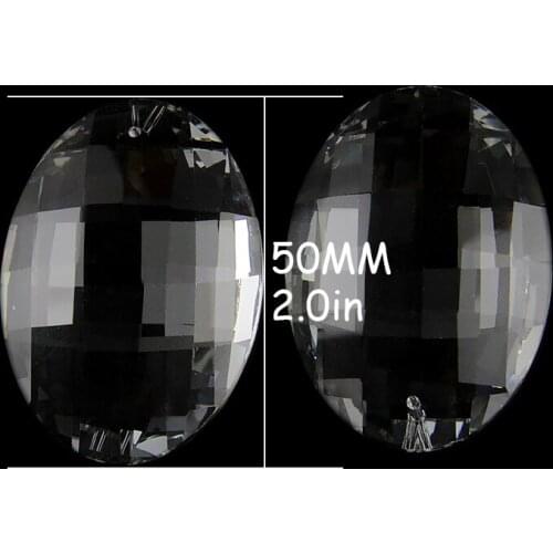 100pcs/Lot 50mm Crystal Egg Prism Strand Pendant For Diy Crystal Curtain Strand &Wedding Supplies, New Arrival, Wholesales