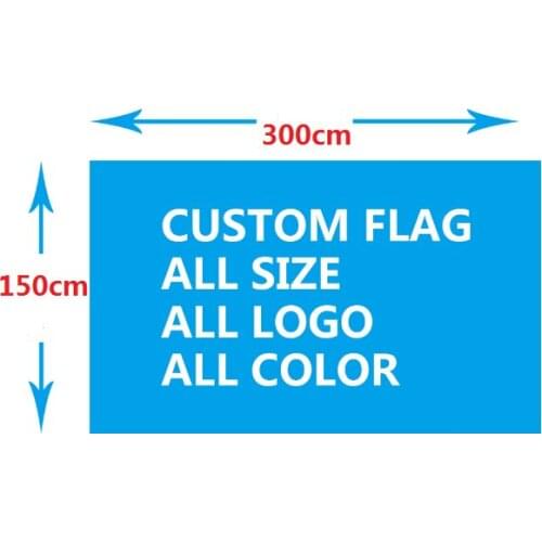 150X300cm Polyester we design any logo any color Custom gift flag banner