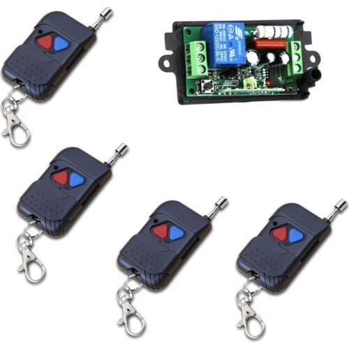 AC 220V 1CH 10A Wireless Remote Control Switch Relay Output Radio Receiver Module Transmitter Momenrary Toggle Latched