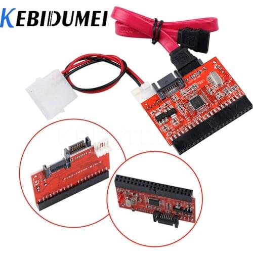 KEBIDUMEI 2 In 1 SATA To IDE Adapter IDE To SATA Converter 40 Pin 2.5 Inch Hard Disk Driver 1.5 Gb For ATA 100 133 CD DVD Adapte