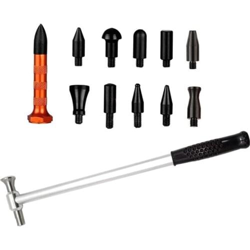 Auto Car Hail Knockdown Aluminium hammer auto body repair car body with stainless tips and nylon tips