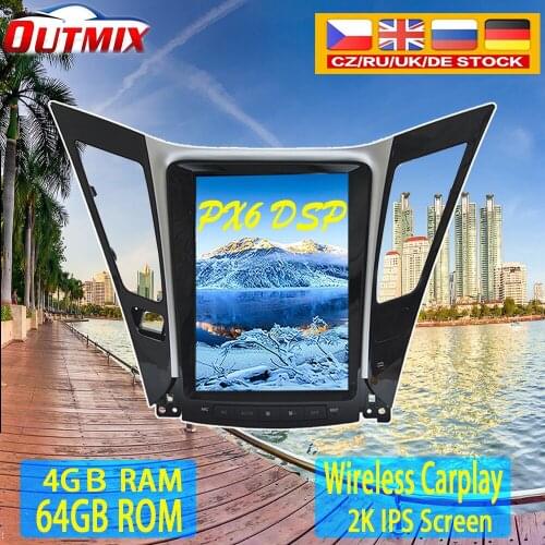 Tesla style vertical screen Android 9.0 Car multimedia Player for Hyundai Sonata 2012 2013 2014 GPS navi Radio stereo head unit