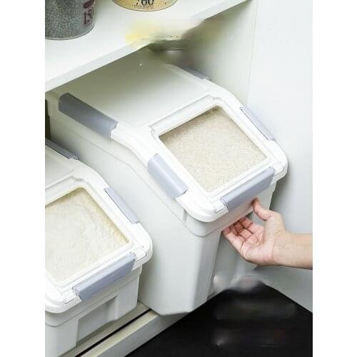 TT Rice Bucket Flour Storage Tank 50 Jin Moisture and Insect Proof Seal Home Rice Container 30 Jin Storage Box