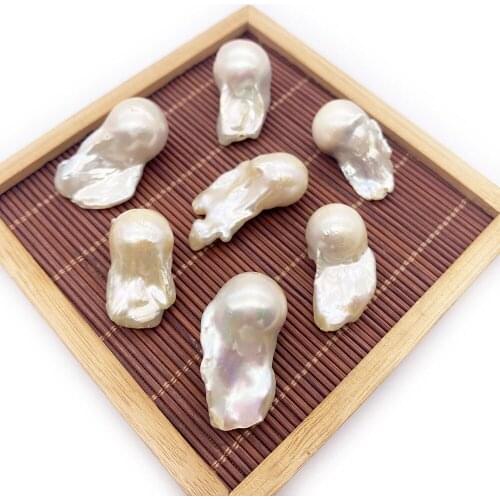 Natural Pearl Beads Irregular Ladies Necklace Loose Beads Baroque Pearl Making Jewelry Charm Amulet Hand Charm Accessories