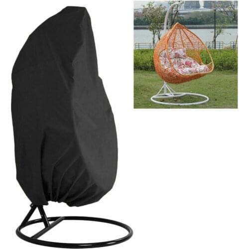 Outdoor Swing Eggshell Chair Dust Cover Garden Weave Hanging Egg Chair Seat Cover Anti-UV Waterproof Home Hanging Organizer