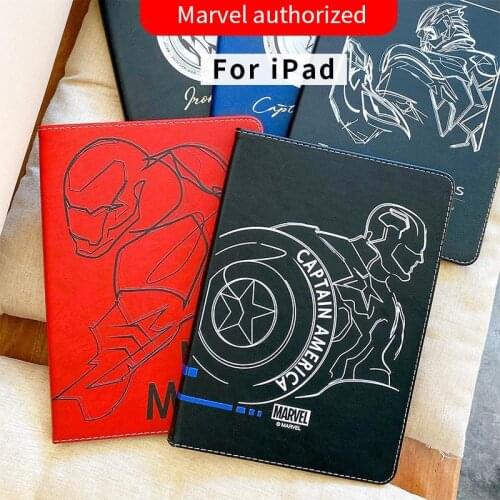 Marvel Iron Man Cover for IPad 9.7 2017 2018 Mini Case for IPad 10.2 Pro 9.7 Tablet Soft Silicon Stand Funda Case for Air 1 2