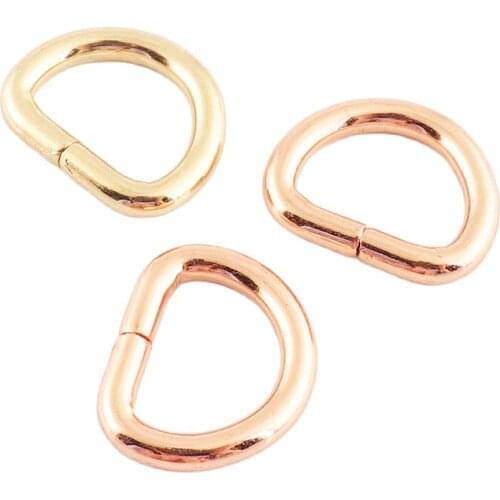 D ring 14mm(1/2inch) Metal Connection buckle Handmade Webbing Bag Parts LeatherCraft Strap Pet Collar Sewing Accessories DIY