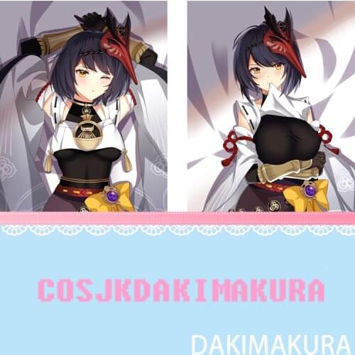 Anime Dakimakura Genshin Impact Kujo Sara Female HD Print Pillowcase Otaku Body Hugging Pillow Case Cover Cushion Cosplay Gift