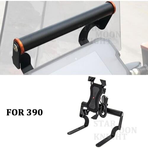 For 390 2017 2018 2019 Phone Holder 22mm Handle Bar Bracket Moto Accessories GPS Navigation Mount Bracket Plate