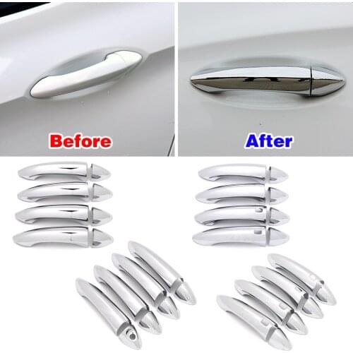 For Opel Insignia B Astra K Ampera-e Car Exterior Modify Chrome Side Door Handle Cover Decoration Trim Protection Sticker