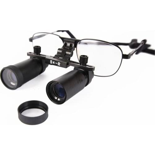 Metal Frame Medical Loupes 5.0X-R Binocular Magnifier Medical Dental Surgical Magnifying Glasses