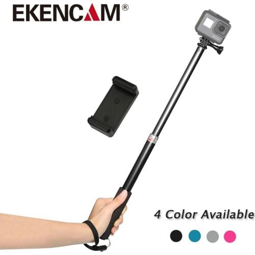 EKENCAM 30cm-98cm Aluminum Extendable Monopod Portable Selfie Stick for Gopro Hero 5 4 Session SJCAM SJ4000 SJ5000 Xiaoyi 4K H8r