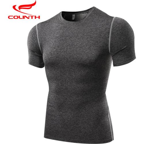 Men Short Sleeve Fitness Basketball Running Sports T shirt Thermal Muscle Bodybuilding Gym Compression Tights Jersey Jacket Tops