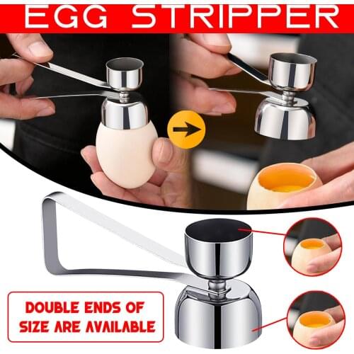 New Practical Metal Egg Scissors Egg Topper Cutter Shell Opener Stainless Steel Boiled Raw Egg Open Creative Kitchen Tools Set